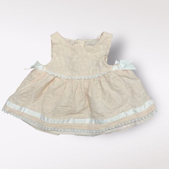 Catherine Malandrino Patterned Pink Short Baby Dress Size 3-6 Months Coquette‎ - Picture 1 of 7